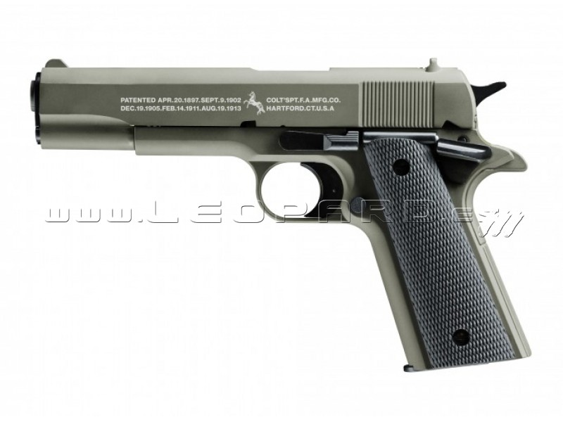 Pistola Airsoft Resorte Fox Colt 1911 6 Mm 15 Disparos + Kit