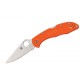 Navaja Spyderco Delica Filo Liso Naranja