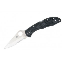 Navaja Spyderco Delica 4 Black Par Serrada