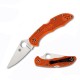 Navaja Spyderco Delica Filo Liso Naranja