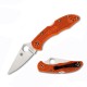 Navaja Spyderco Delica Filo Liso Naranja