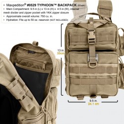 Mochila Maxpedition Typhoon Negra