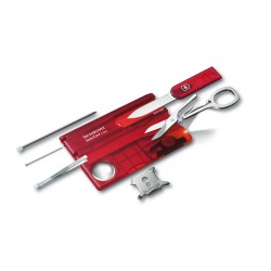 Victorinox - Tarjeta Multiusos Swisscard Lite 13 Usos Rojo traslúcido