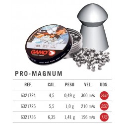 Balines Gamo PRO-Magnum 4,5 mm 250 ud