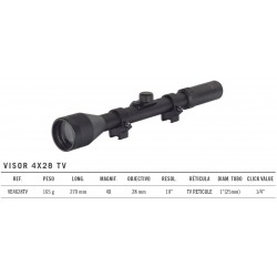 Visor GAMO 4X28 TV