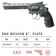 Revólver ASG Dan Wesson 6" Plata Co2 4,5 mm BBs