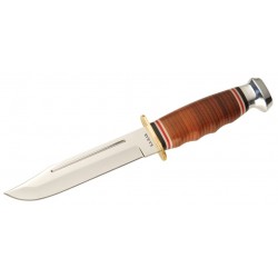 Ka-Bar Leather Handled Marine Hunter