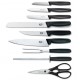 Taco Victorinox de madera para cuchillos con 9 piezas