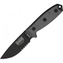 Rat Cutlery RC-3. 8 1/4" Overall Part Serrated
