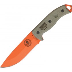 Esee Model 5 Micarta Verde Hoja Naranja