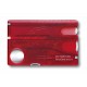 Victorinox - Tarjeta Multiusos Swisscard Nailcare 12 usos Rojo traslúcido