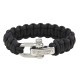 Pulsera Paracord 550 Pentagon 2.0 Survival Negro