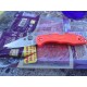 Spyderco Delica Filo Liso Naranja