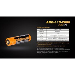 Bateria Recargable Fenix ARB-L18 - 2600 mAh