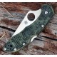 Spyderco Delica Zome Flat Groun Green