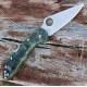 Spyderco Delica Zome Flat Groun Green