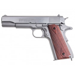 Pistola Cybergun P1911 Nickel/Madera (Réplica Colt 1911) Co2 Full Metal