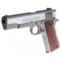 Pistola Cybergun P1911 Nickel/Madera (Réplica Colt 1911) Co2 Full Metal