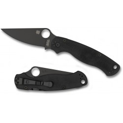 Navaja Spyderco Para 3 Hoja Negra Plana 