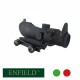 Visor Enfield 1x32 Red Dot/Green Dot Montura Picatinny