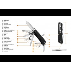 Navaja Multiusos Ruike Trekker LD51-B G10 23 usos