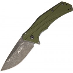 Navaja Kershaw Knockout A/O Damascus