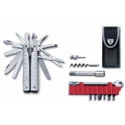 Alicate Multiusos Victorinox Swisstool Plus con Carraca y Funda de Nylon