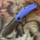 Kershaw Natrix Framelock A/O Azul Hoja Negra Lavado a la Piedra