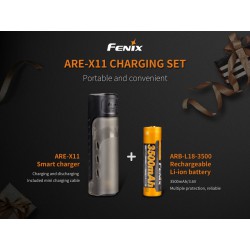 Cargador Fenix más batería Fénix ARB-L18-3500 (18650 3500 mAh)
