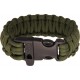 Pulsera Paracord Combat Ready Knives con Silbato OD Verde Mediana