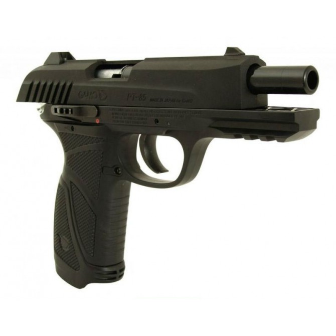 PISTOLA DE AIRE COMPRIMIDO GAMO PT-85 BLOWBACK OLIVE, CAL. 4.5 MM - Aceros  de Hispania