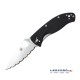 Navaja Spyderco Tenacious Folder Serrated Black G-10