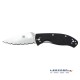 Navaja Spyderco Tenacious Folder Serrated Black G-10