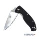 Navaja Spyderco Tenacious Folder Serrated Black G-10