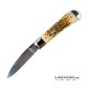 Navaja Case Tribal Lock Amber Bone