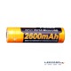 Batería Fenix Recargable Por Micro USB 18650 - 2600 mAh