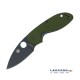 Spyderco Efficient G10 Plana Verde Hoja Negra