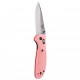 Benchmade Mini Griptilian 556-PNK-S30V Drop Point Rosa