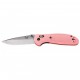 Benchmade Mini Griptilian 556-PNK-S30V Drop Point Rosa