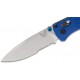 Benchmade Bugout 535S Drop Point Azul Filo Mixto