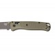 Benchmade Bugout 535SGRY-1 Drop Point Verde Hoja Negra Filo Mixto