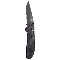 Benchmade Griptillian 551SBK-S30V Drop Point Negra Hoja Negra Filo Mixto