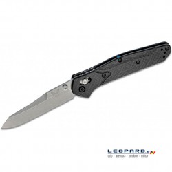 Benchmade 940-1 Sheepsfoot Gris Fibra de Carbono