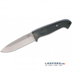 Benchmade Bushcrafter 162 Drop Point Azul Funda Piel