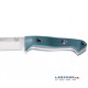 Benchmade Bushcrafter 162 Drop Point Azul Funda Piel