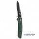 Benchmade 940SBK Sheepsfoot Verde Hoja Negra Filo Mixto