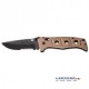 Benchmade Adamas 275SBKSN Drop Point Desert Hoja Negra Filo Mixto