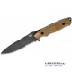 Benchmade Nimravus 140SBKSN Drop Point Coyote Hoja Negra Filo Mixto Funda Nylon