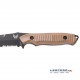 Benchmade Nimravus 141SBKSN Tanto Coyote Hoja Negra Filo Mixto Funda Nylon