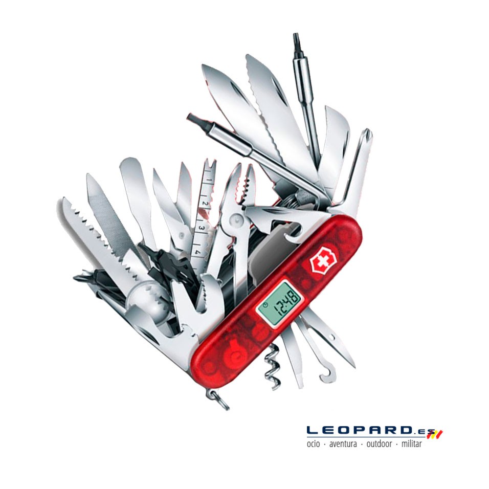 VICTORINOX Navaja Multiusos Swiss Champ con 23 herramientas Acero